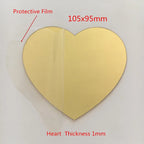 Round Acrylic Mirror Wall Stickers – 100mm Decorative Adhesive Home Decor