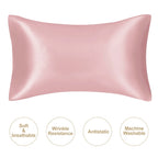 Mulberry Silk Pillowcase – Queen Standard Satin Sleep Case for Hair and Skin