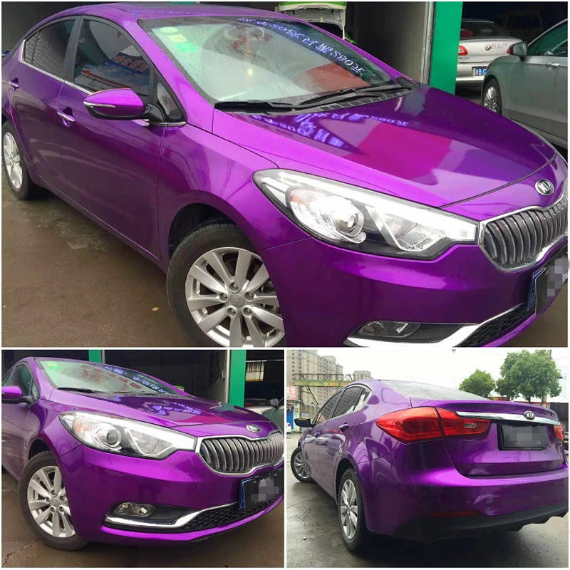 Metallic Candy Vinyl Car Wrap – Glossy Glitter Film for Vehicle Decoration