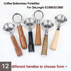 51mm Bottomless Portafilter – Stainless Steel Espresso Filter for Delonghi