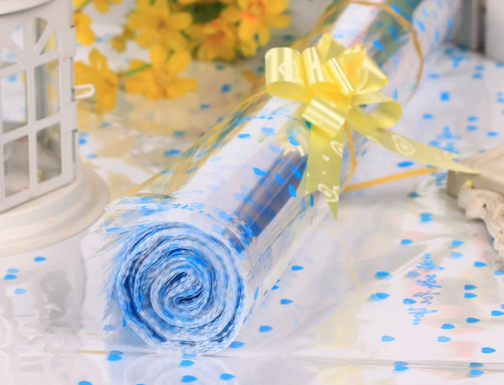 Transparent OPP Plastic Bags – Heart Print Gift Packaging for Party Favors