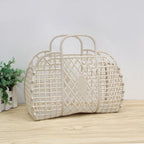 Foldable Mesh Laundry Basket – Portable Plastic Bin for Bathroom Organization
