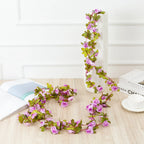 Artificial Rose Vine – 250cm Silk Flower Garland for Wedding Home Decor