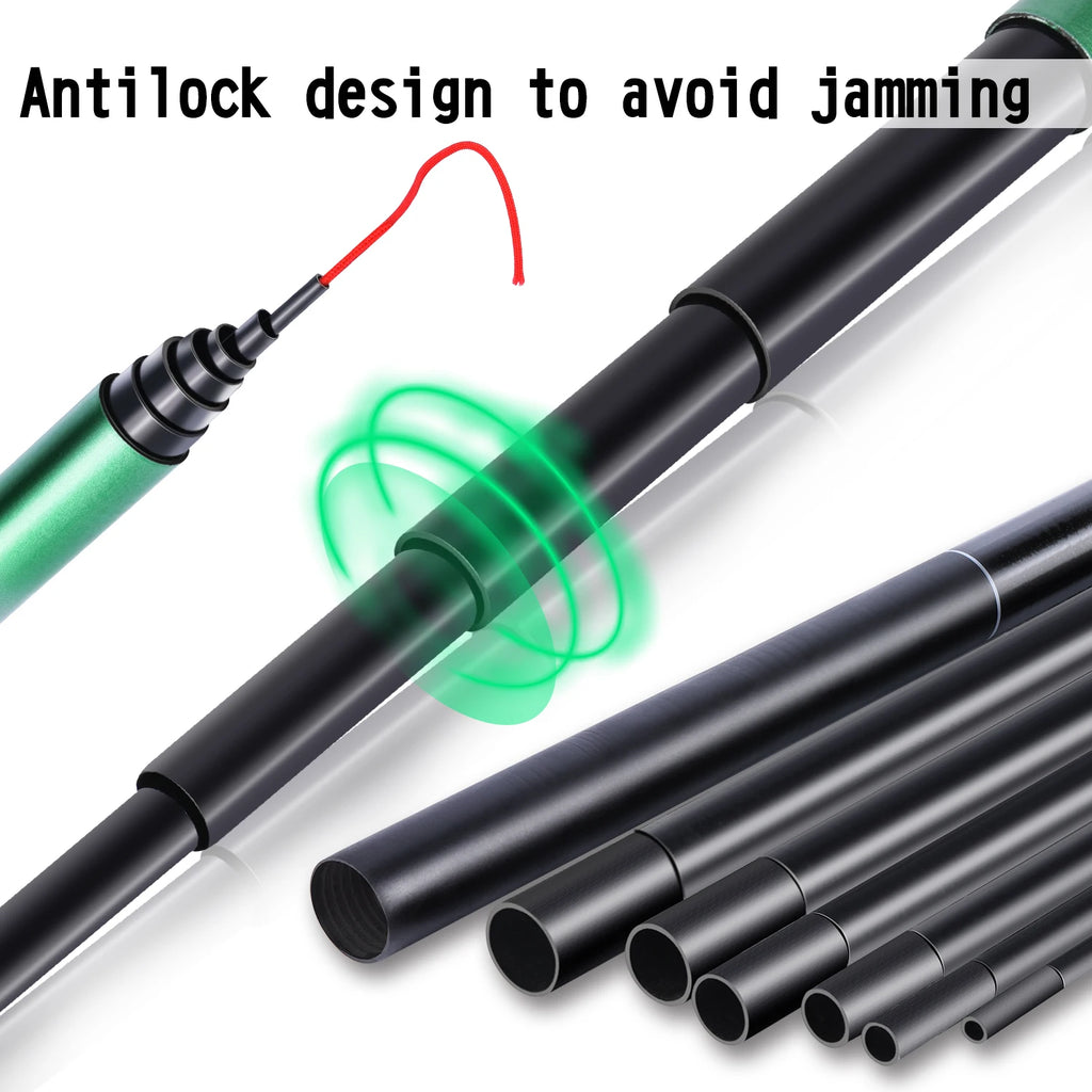 Telescopic Carp Fishing Rod – Lightweight Portable Pole for Outdoor Angling