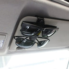 Car Sun Visor Glasses Holder – ABS Eyewear Clip for Vehicle Organization