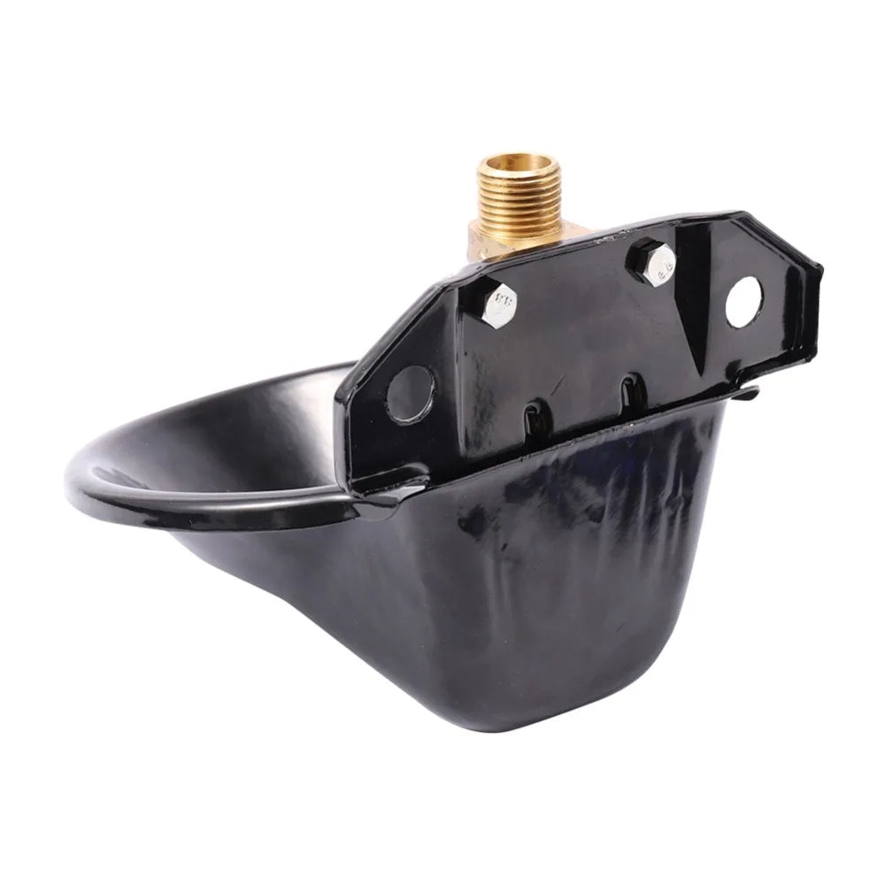 Cast Iron Sheep Water Bowl – Automatic Copper Valve for Farm Livestock