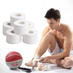 White Cotton Athletic Tape – Adhesive Sport Bandage for Muscle Support