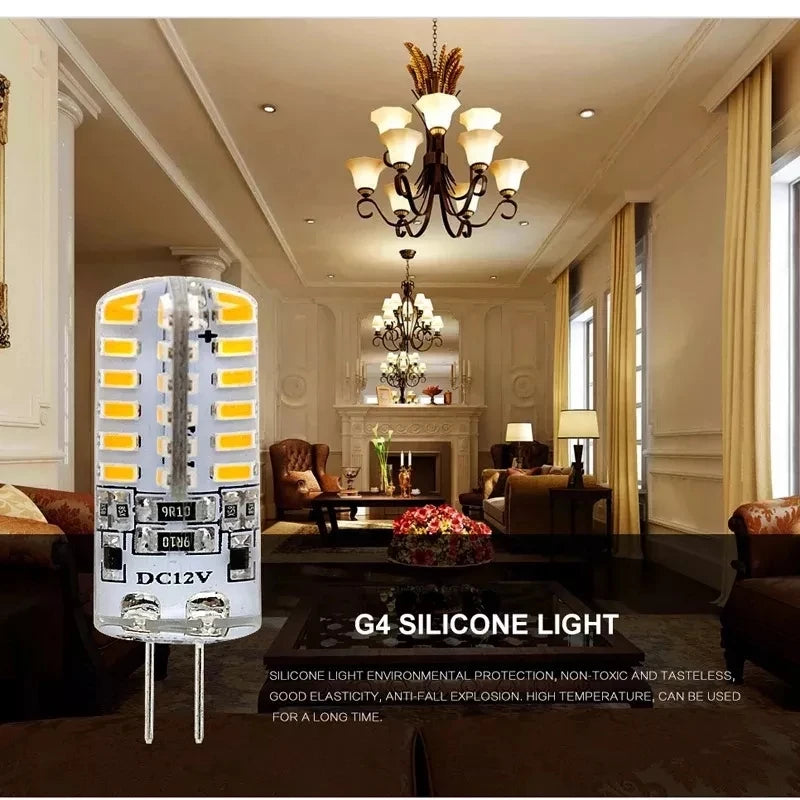 G4 Silicone LED Bulbs – Energy Efficient 360 Degree Lighting for Home Fixtures