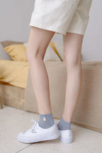 Embroidered Cotton Animal Socks – Kawaii Casual Streetwear for Women