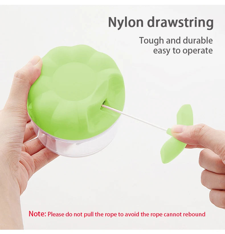 Manual Food Chopper – Multi-Function Vegetable Cutter for Kitchen Cooking