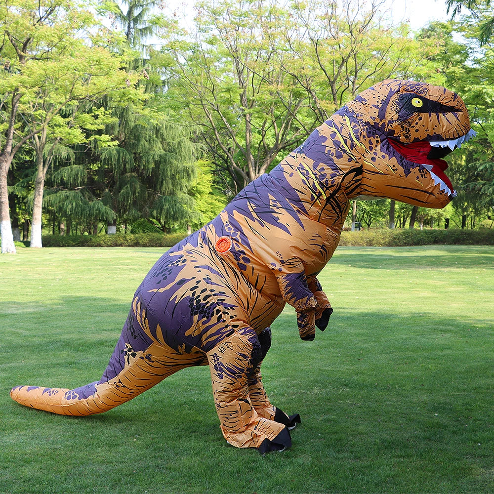 Inflatable T-Rex Costume – Dinosaur Mascot Suit for Kids and Adults