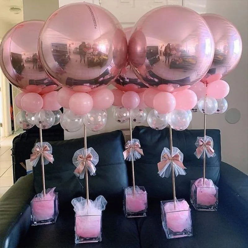 Balloon Column Stand Kit – Adjustable Table Decor for Birthday Wedding Parties