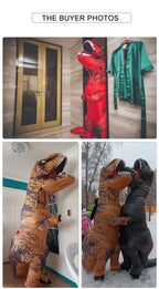 Inflatable T-Rex Costume – Dinosaur Mascot Suit for Kids and Adults