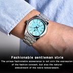 Stainless Steel Mechanical Watch – 10Bar Waterproof for Diving and Sports