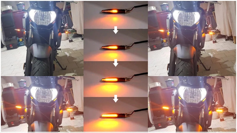LED Motorcycle Turn Signals – 335SMD Built-in Relay Indicators for Bikes