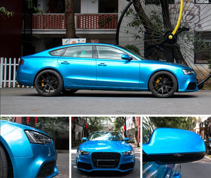 Metallic Candy Vinyl Car Wrap – Glossy Glitter Film for Vehicle Decoration