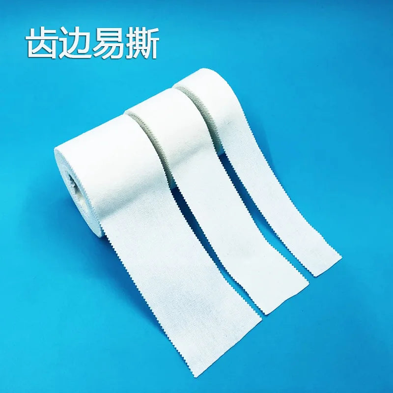 White Cotton Athletic Tape – Adhesive Sport Bandage for Muscle Support