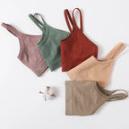 Seamless Push Up Bra – Soft Low Back Crop Top for Everyday Comfort