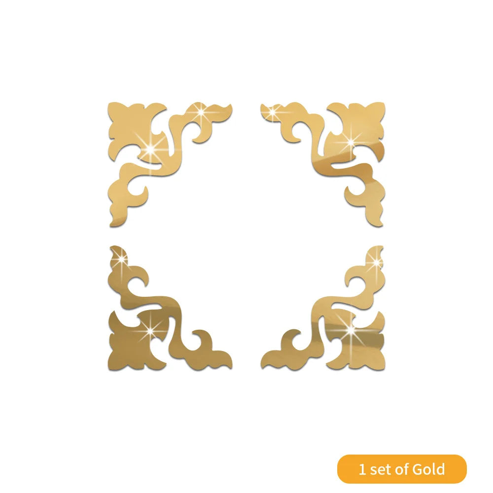 3D Acrylic Mirror Wall Decals – Self-Adhesive Geometric Decor for Home Interior