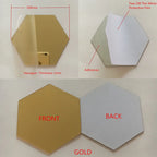 Round Acrylic Mirror Wall Stickers – 100mm Decorative Adhesive Home Decor