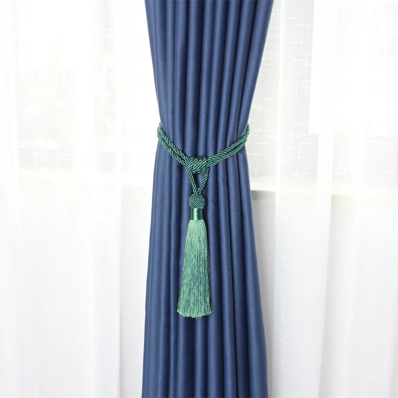Decorative Tassel Curtain Tiebacks – Elegant Holdbacks for Home Drapery