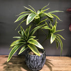 Artificial Palm Bamboo Branch – 36cm Tropical Potted Plant for Home Decor