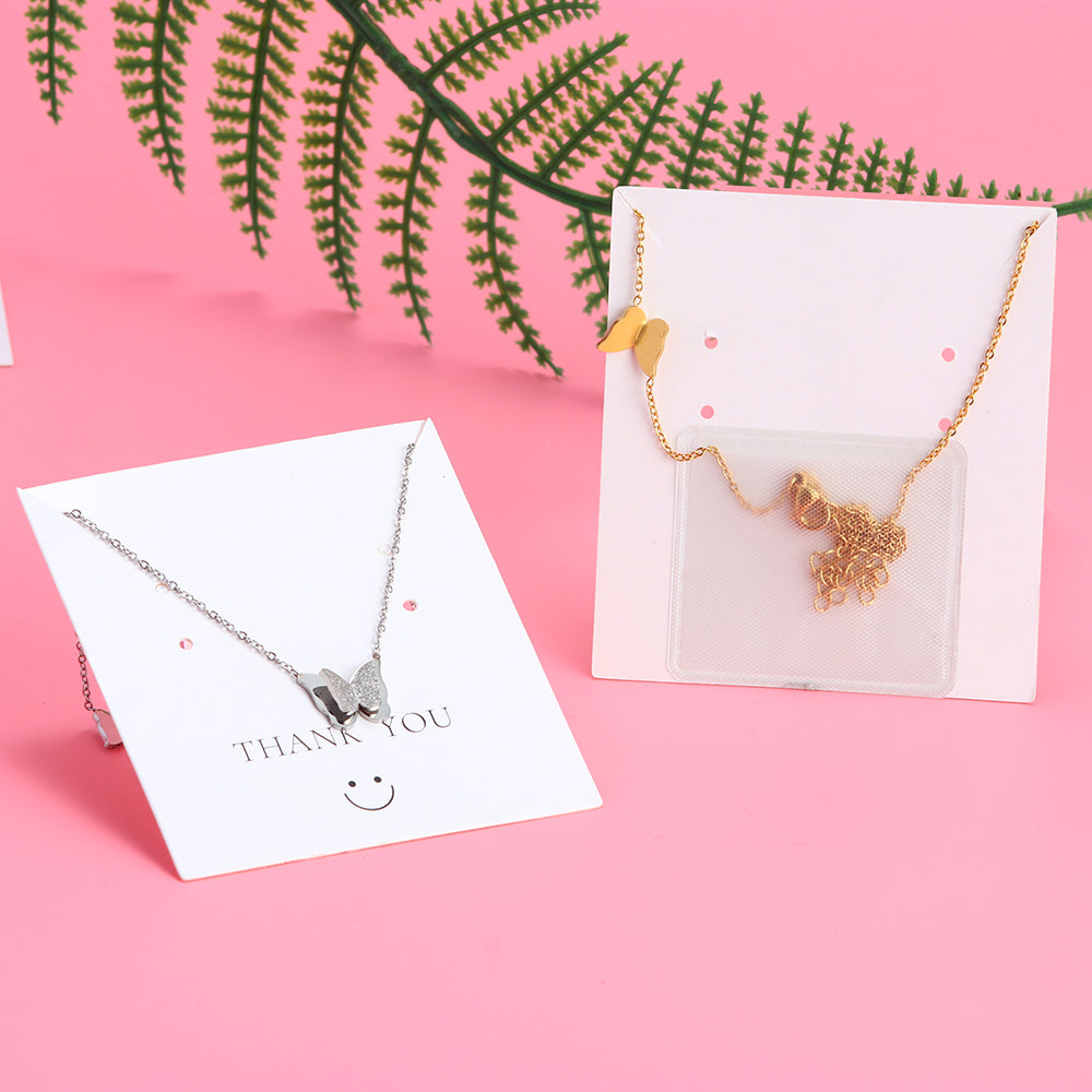 Transparent Jewelry Display Bags – Adhesive Cards for Small Business Packaging