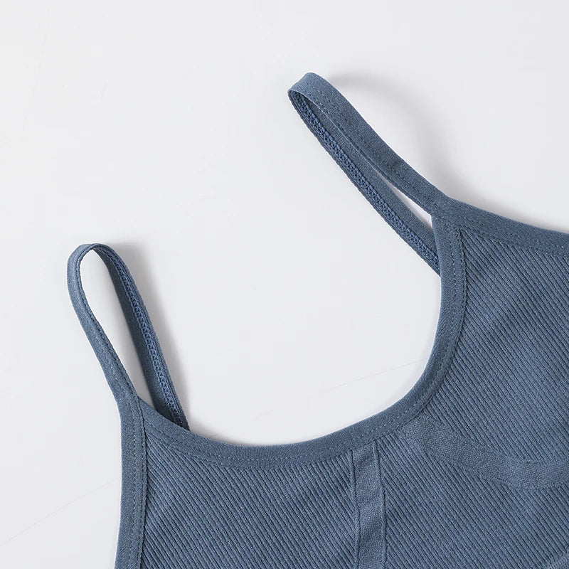 Seamless Push Up Bra – Soft Low Back Crop Top for Everyday Comfort