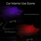 USB LED Star Projector – Adjustable Galaxy Atmosphere Lamp for Car Interior