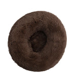 100cm Plush Donut Pet Bed – Calming Round Mat for Large Dogs and Cats