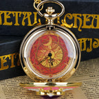 Red Sakura Pocket Watch – Vintage Anime Cosplay Accessory for Women