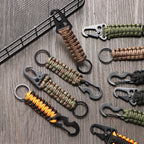 Paracord Survival Keychain – Military Carabiner for Outdoor Camping Gear