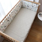 Cotton Star Crib Bumper – Thickened Protective Bedding for Newborn Infants