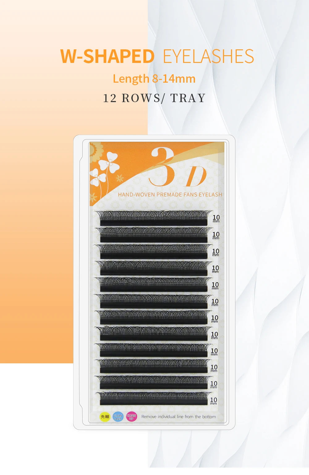 W Shape Eyelash Extensions – 3D Premade Volume Faux Mink Fans for Professionals