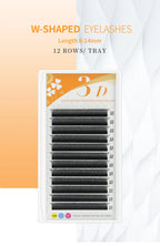 W Shape Eyelash Extensions – 3D Premade Volume Faux Mink Fans for Professionals