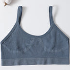 Seamless Push Up Bra – Soft Low Back Crop Top for Everyday Comfort