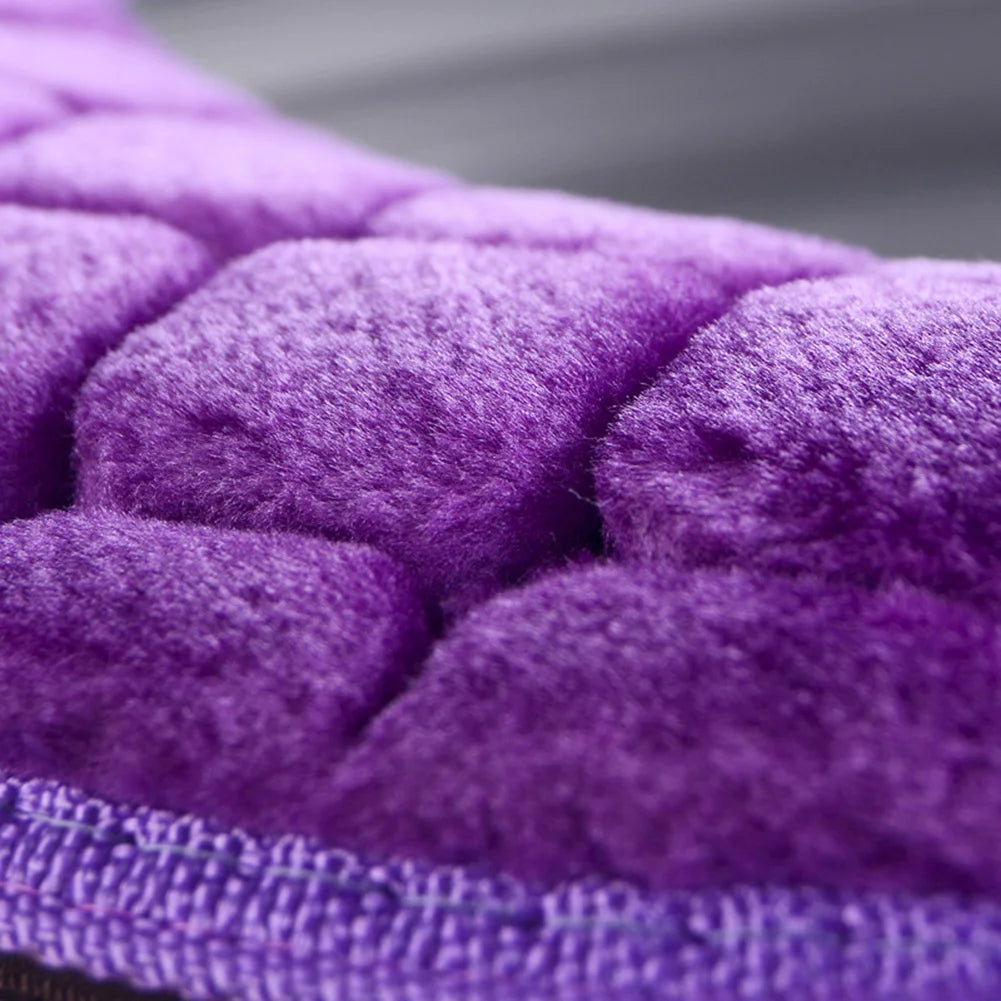 Plush Toilet Seat Cover – Soft Warm O-Shaped Cushion for Winter Bathroom