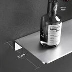 Aluminum Wall Storage Shelf – Bathroom Mirror Organizer for Shower Room