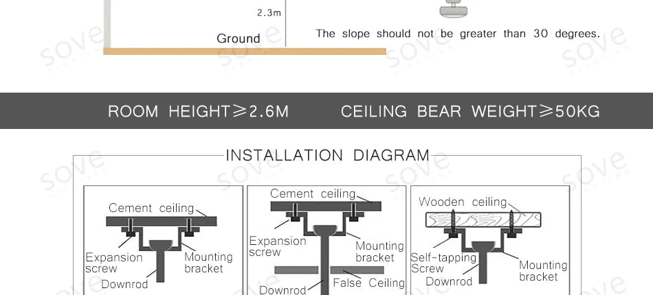Modern DC Motor Ceiling Fan – Low Profile Minimalist for Home Decor