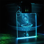 Acrylic LED Keychain – RGB Light Up Key Pendant for DIY Wedding Decor Gifts