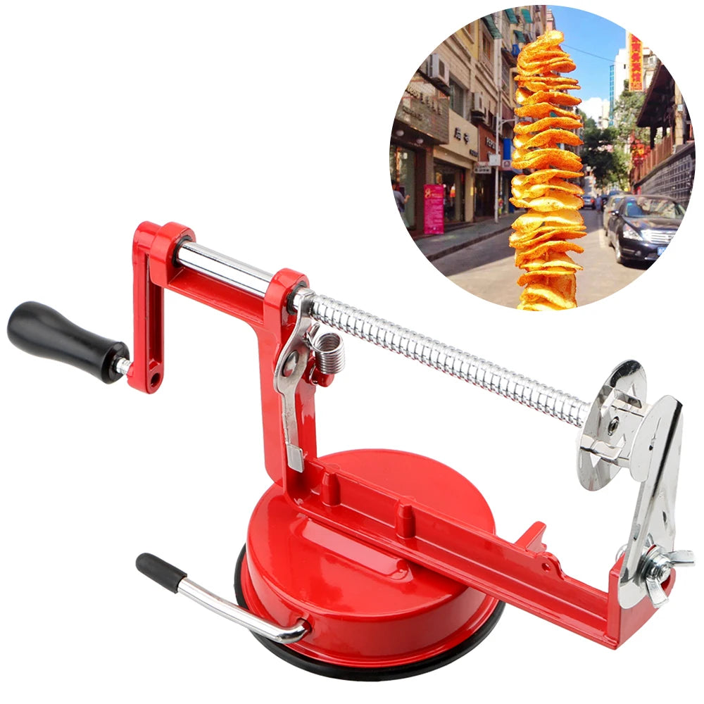 Stainless Steel Spiralizer – Vegetable and Potato Slicer for Kitchen Cooking