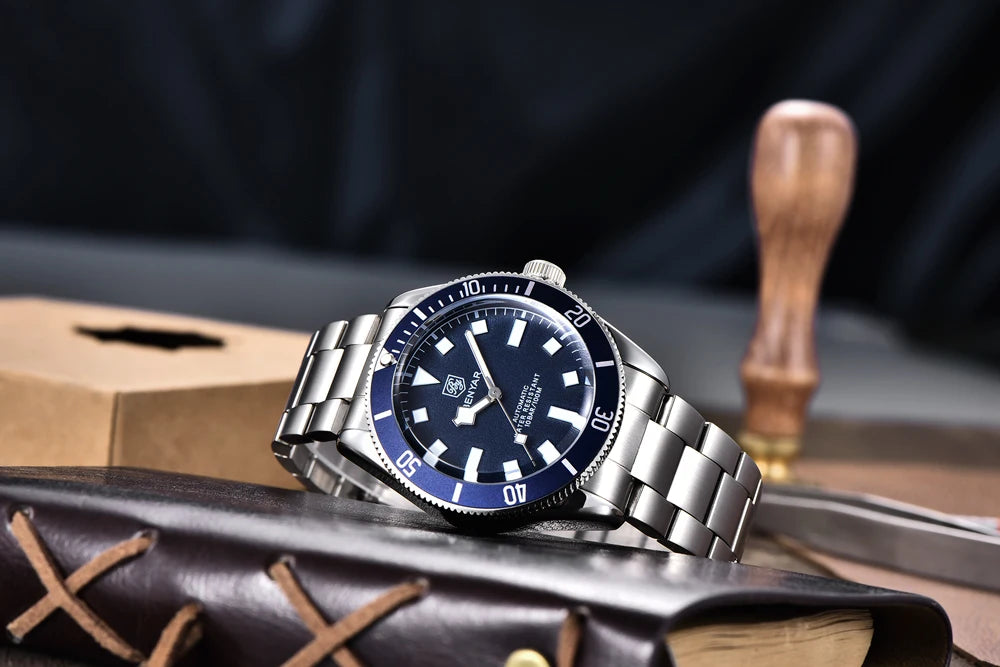 Automatic Mechanical Wristwatch – Stainless Steel for Business Men