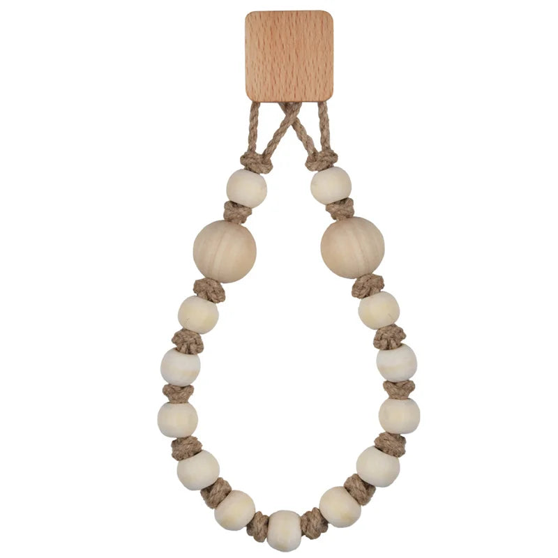 Adhesive Hemp Paper Towel Holder – Wall Mounted Rack for Bathroom Storage
