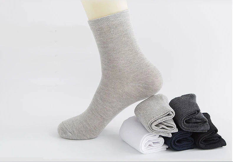 Cotton Blend Business Socks – Soft Breathable Footwear for Men Size 6.5-14