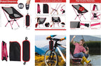 Ultralight Folding Chair – Detachable Portable Seat for Camping and Hiking