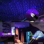 USB LED Star Projector – Adjustable Galaxy Atmosphere Lamp for Car Interior