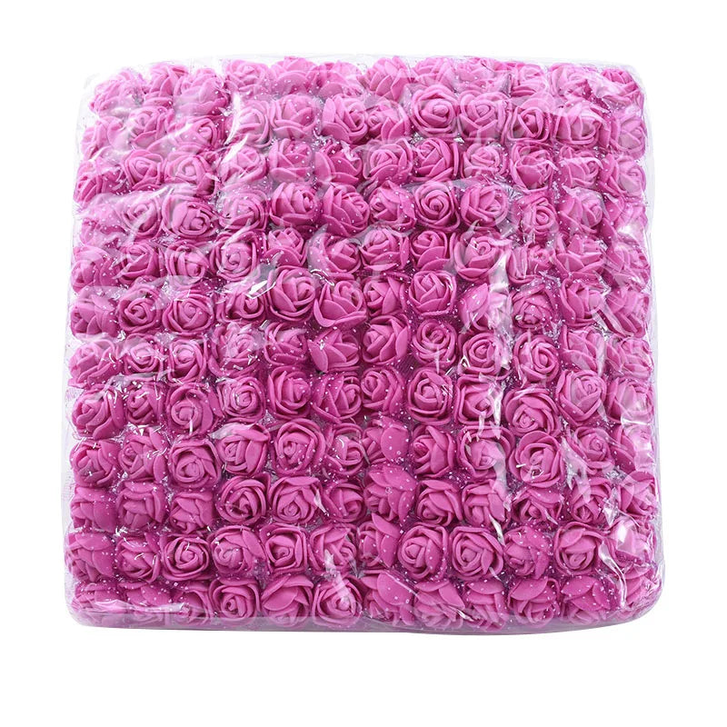 Artificial PE Rose Flowers – UV Resistant Decor for Wedding and DIY Crafts
