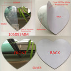 Round Acrylic Mirror Wall Stickers – 100mm Decorative Adhesive Home Decor