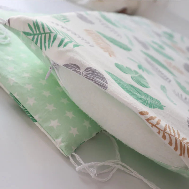 Cotton Star Crib Bumper – Thickened Protective Bedding for Newborn Infants