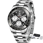 BENYAR Stainless Steel Chronograph Watch – Luxury Quartz for Men